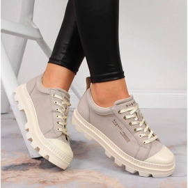 Baskets pour femmes sur la plate-forme beige Bugatti JJ253026 1