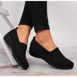 Chaussures confortables pour femmes, noires Sabatina 1