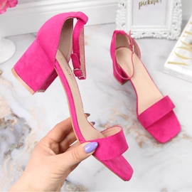 Sandales roses pour femmes Vinceza sur le poteau 1