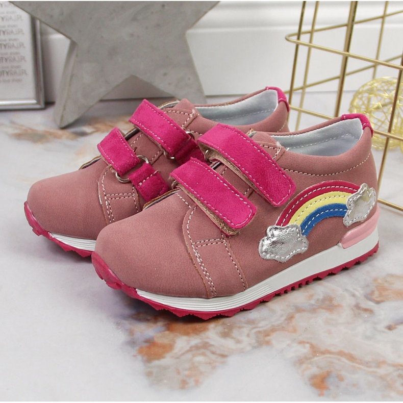 Chaussures pour filles avec velcro lila Kornecki 6775 violet multicolore 2 Chaussures pour filles avec velcro lila Kornecki 6775 violet multicolore 2