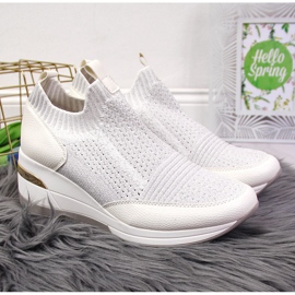 Baskets compensées blanches pour femmes Artiker 2