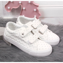 Baskets pour fille avec velcro étoiles blanches de l'Atletico 2