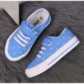Baskets textile étoiles bleues Atletico 4