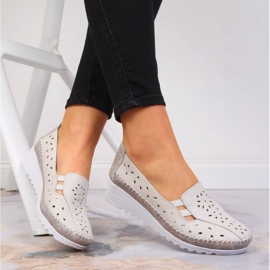 Chaussures confortables en cuir pour femme, beige T.Sokolski 2 Chaussures confortables en cuir pour femme, beige T.Sokolski 2