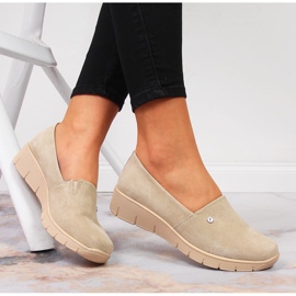 Chaussures confortables en cuir pour femme, beige Filippo 1 Chaussures confortables en cuir pour femme, beige Filippo 1