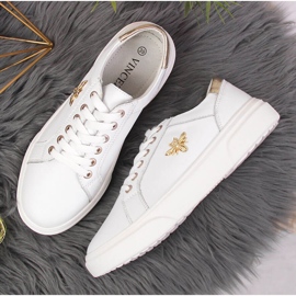 Chaussures femme en cuir à plateforme Vinceza blanche 2 Chaussures femme en cuir à plateforme Vinceza blanche 2