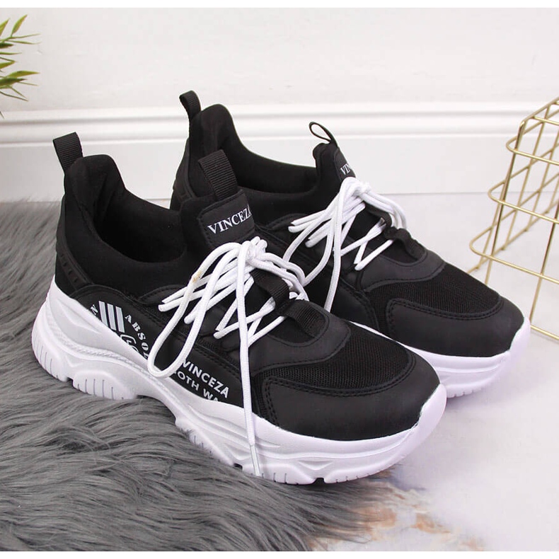 Chaussures de sport femme Vinceza noires 2