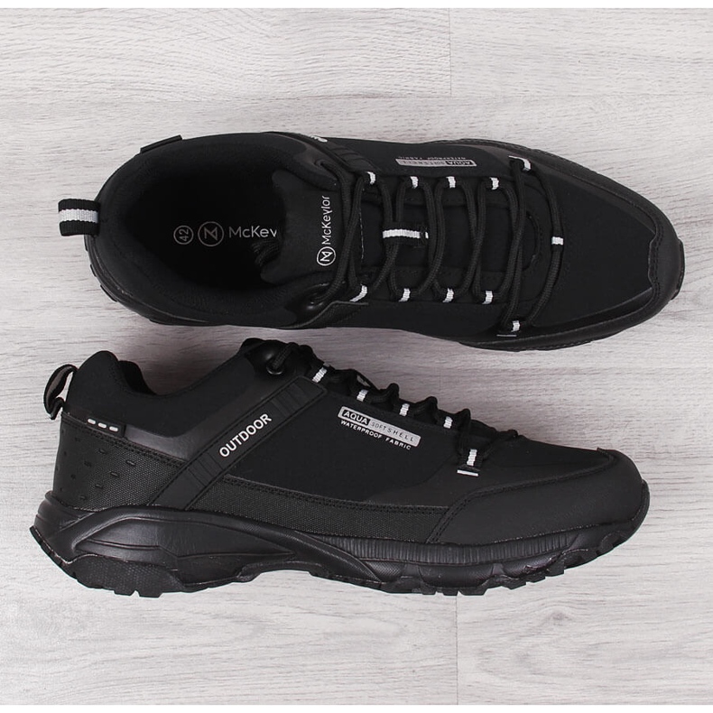 Chaussures de trekking imperméables homme McKeylor noires le noir 2 Chaussures de trekking imperméables homme McKeylor noires le noir 2