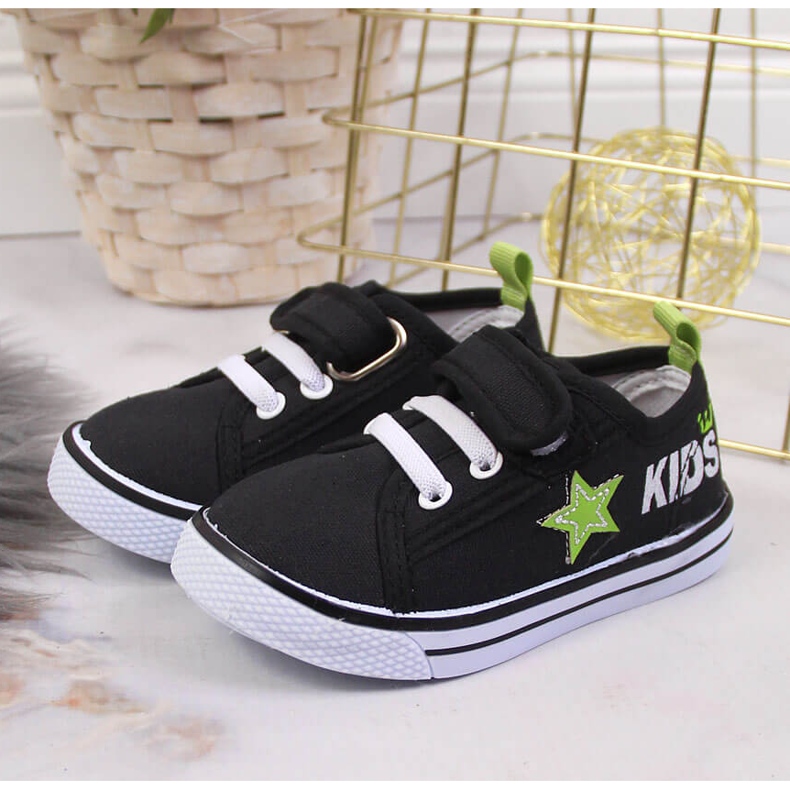 Baskets garçon Atletico noires à scratch 2