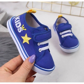 Baskets velcro bleues Atletico pour garçon 1