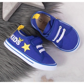 Baskets velcro bleues Atletico pour garçon 2