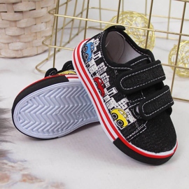 Baskets garçons avec velcro noir Atletico le noir 4