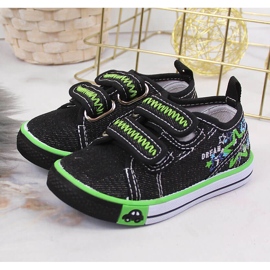 Baskets garçons avec velcro noir Atletico le noir 2