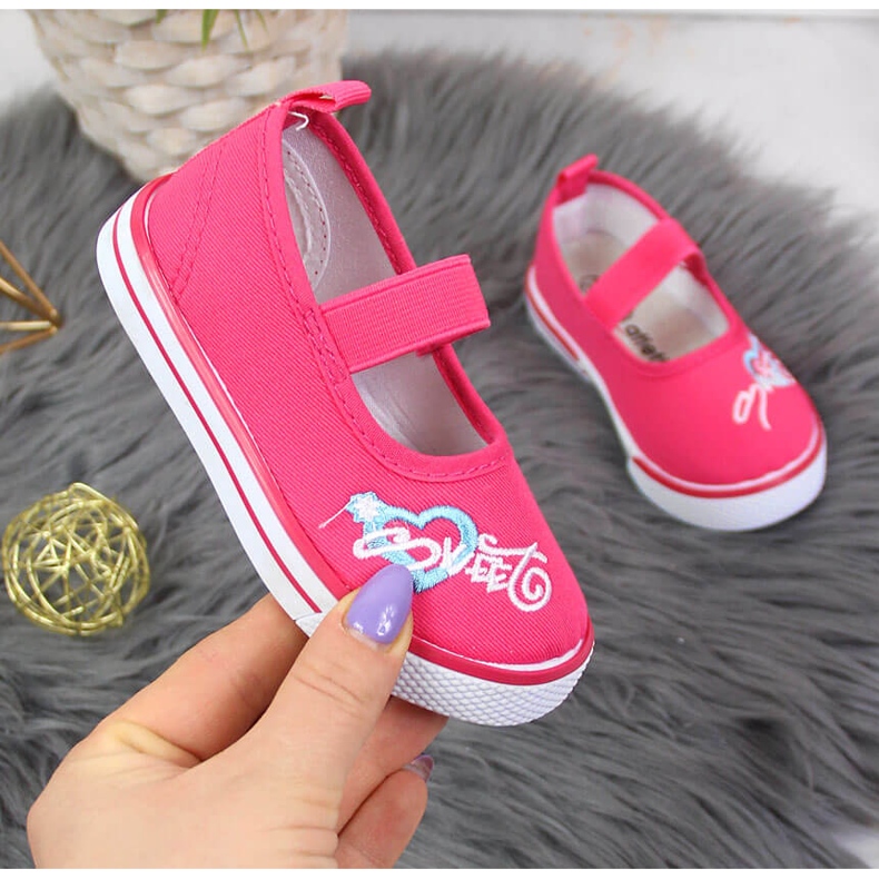 Ballerines fille avec élastique rose Atletico 1