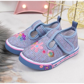 Baskets velcro bleues Atletico pour fille 2 Baskets velcro bleues Atletico pour fille 2