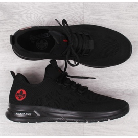 Chaussures de sport homme maille noire Rieker B7376-00 1