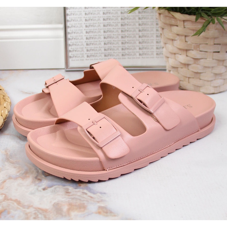 S.Barski Chaussons caoutchouc pour femmes avec fermoirs rose vif S. Barski 1 S.Barski Chaussons caoutchouc pour femmes avec fermoirs rose vif S. Barski 1