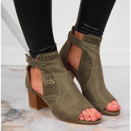 Sandales femme ajourées kaki T.Sokolski vert 3