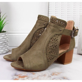 Sandales femme ajourées kaki T.Sokolski vert 5