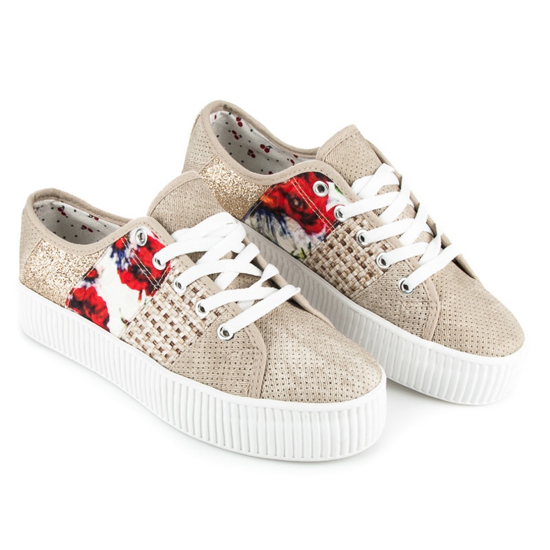 Kylie Baskets pour femmes sur la plateforme brun 1