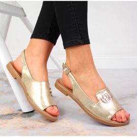 Sandales pour femmes avec décoration dorée Filippo 1