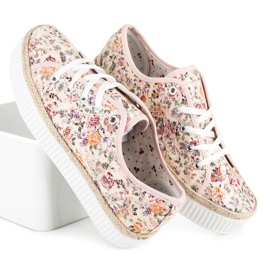 Kylie Espadrilles en dentelle à fleurs multicolore 3