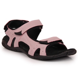 Sandales de sport pour femmes avec velcro violet American Club 1