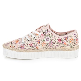 Kylie Espadrilles en dentelle à fleurs multicolore 5