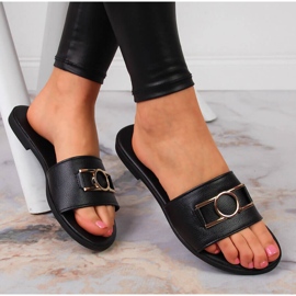 Chaussons femme avec décoration Jezzi noir le noir 1 Chaussons femme avec décoration Jezzi noir le noir 1