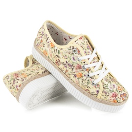 Kylie Espadrilles en dentelle à fleurs multicolore 4