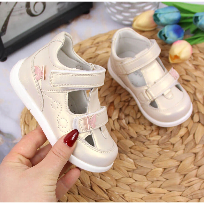 Sandales American Club dorées pour fille 1