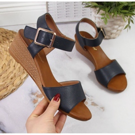 Sandales bleu marine pour femme Sergio Leone 1 Sandales bleu marine pour femme Sergio Leone 1