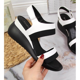 Sandales pour femmes sur un coin blanc Sergio Leone 1