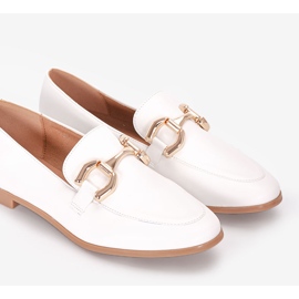 Mocassins femme Arline blancs 1