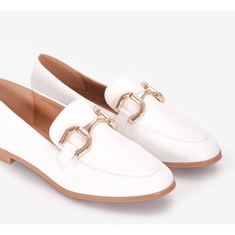 Mocassins femme Arline blancs blanche 1
