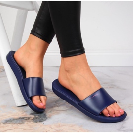 Chaussons de piscine femme Calypso bleu marine 1