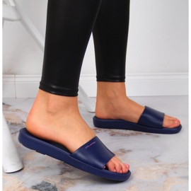 Chaussons de piscine femme Calypso bleu marine 2