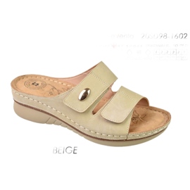 Jezzi Chaussons Velcro Evento 20SD98-1602 Beige 1