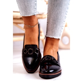 Vinceza Chaussures compensées en cuir verni Black Melodies noir 3