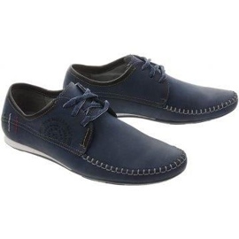 Lemar Mocassins homme à lacets 872 bleu marine 2 Lemar Mocassins homme à lacets 872 bleu marine 2
