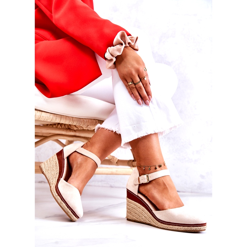 Seastar Espadrilles compensées beiges pour femme Tamarill 4