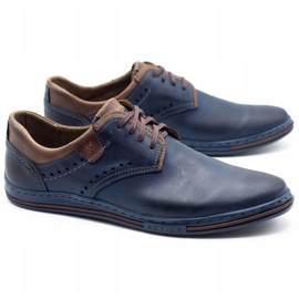 Polbut Chaussures décontractées 402 pour hommes, bleu marine et marron 2 Polbut Chaussures décontractées 402 pour hommes, bleu marine et marron 2