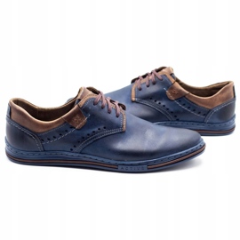 Polbut Chaussures décontractées 402 pour hommes, bleu marine et marron 5 Polbut Chaussures décontractées 402 pour hommes, bleu marine et marron 5