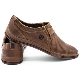 Polbut Chaussures pour hommes en cuir 362 Par Brown brun 3