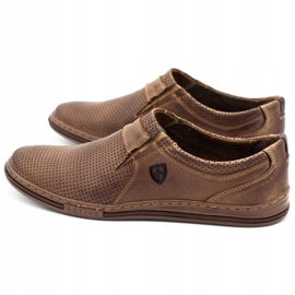 Polbut Chaussures pour hommes en cuir 362 Par Brown brun 4
