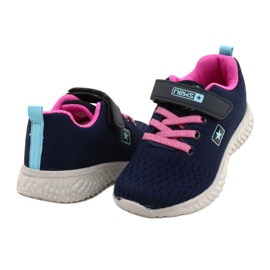 NEWS Chaussures de sport à scratch 22DZ23-4843-M Bleu marine rose 4 NEWS Chaussures de sport à scratch 22DZ23-4843-M Bleu marine rose 4