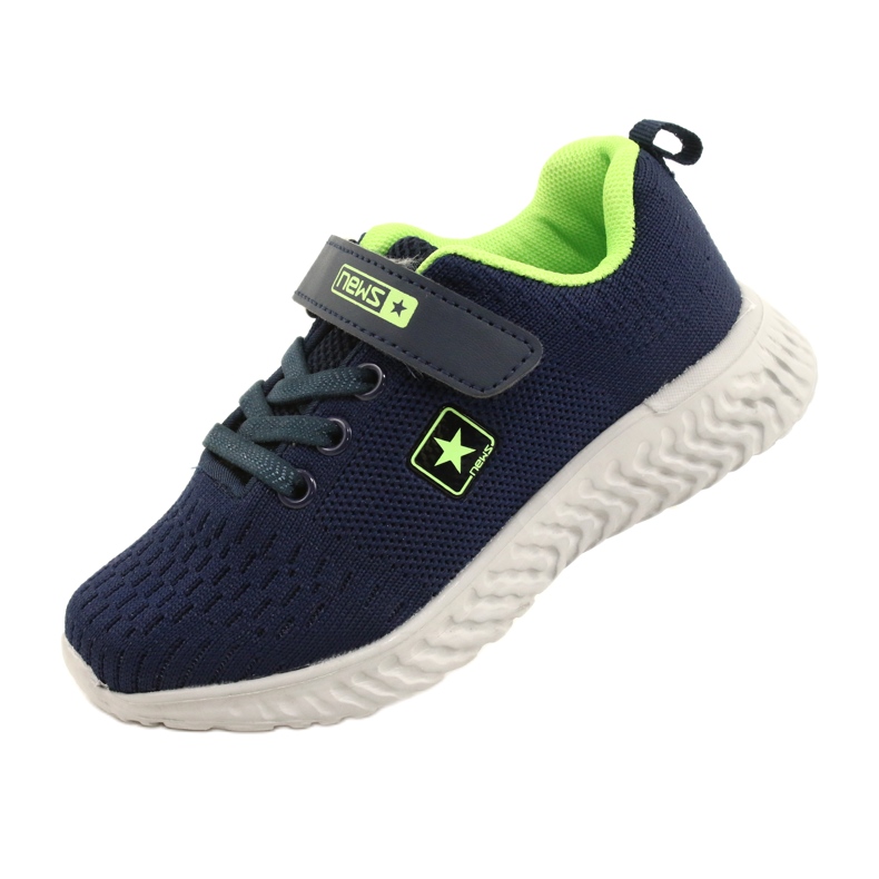 NEWS Chaussures de sport à scratch 22DZ23-4843-M Bleu marine 5