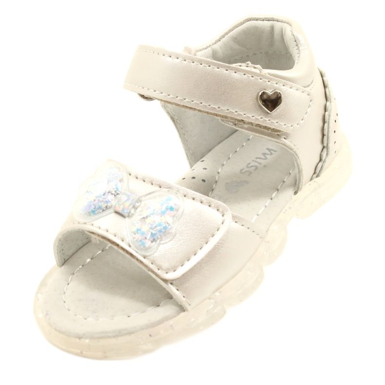 Evento Sandales des filles avec un arc 22Z23-4780 Silver argent 4