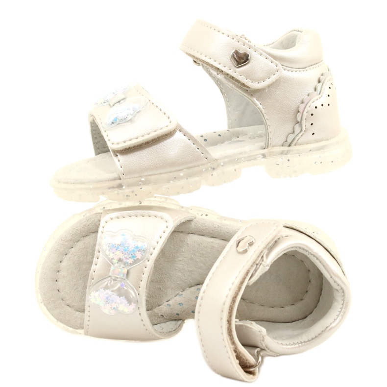 Evento Sandales des filles avec un arc 22Z23-4780 Silver argent 5 Evento Sandales des filles avec un arc 22Z23-4780 Silver argent 5