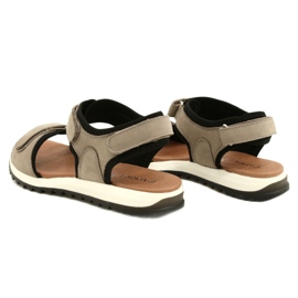Sandales de sport confortables Caprice 28711-28 334 Taupe Nubuc beige noir 5
